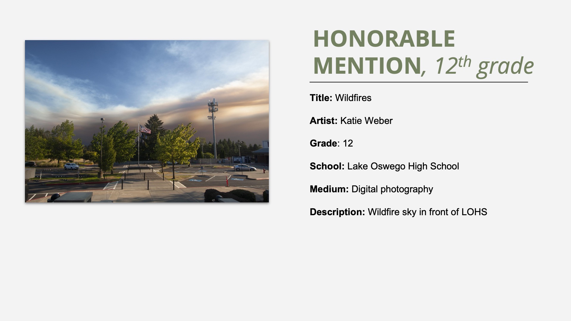 2021 12th Grade Honorable Mention winner