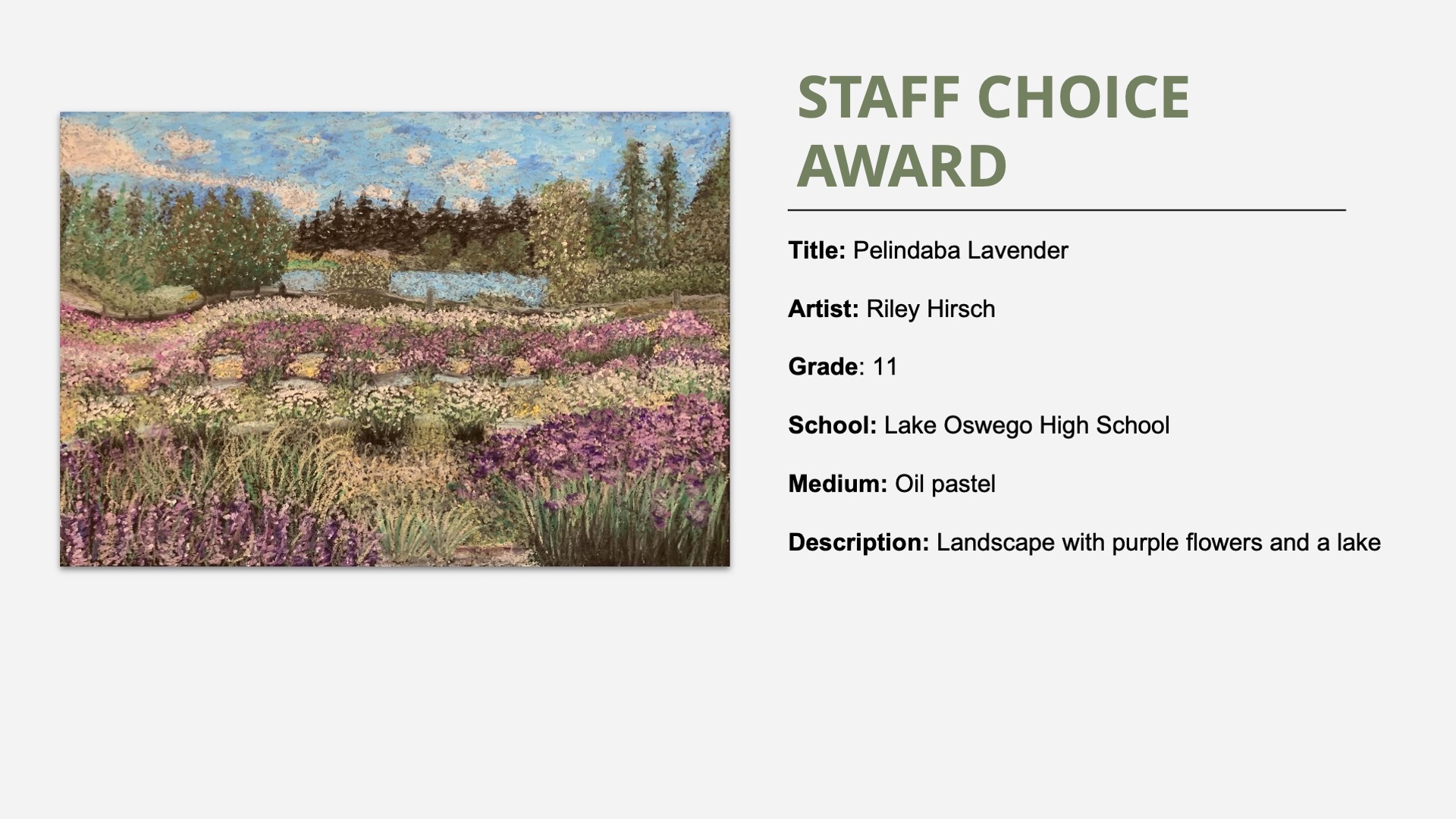 2021 Staff Choice Award winner